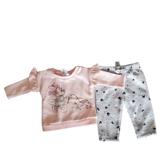 Disney Baby Minnie Mouse Set. 0-3 Months. Very Gently Worn. - Picture 1 of 3